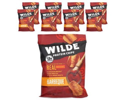 Wilde Brands, Protein Chips, Barbeque, 8 Bags, 1.34 oz (38 g) Each