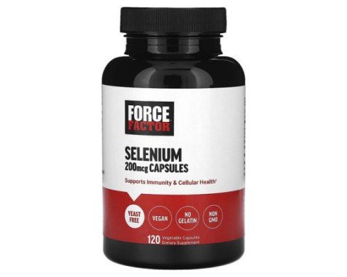 Force Factor, Selenium, 200 mcg, 120 Vegetable Capsules