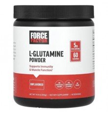 Force Factor, L-Glutamine Powder, Unflavored, 10.8 oz (306 g)