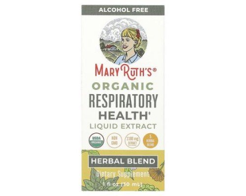 MaryRuth's, Organic Respiratory Health Liquid Extract, Alcohol Free, 1,180 mg, 1 fl oz (30 ml)
