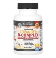 BioSchwartz, High Potency Advanced B-Complex, 60 Veggie Caps