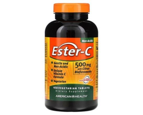 American Health, Ester-C with Citrus Bioflavonoids, 450 Vegetarian Tablets