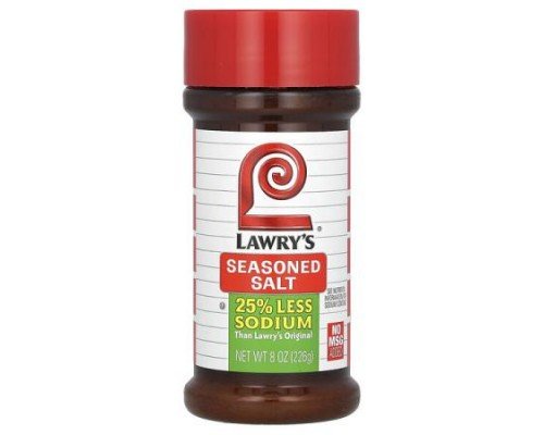 Lawry's, Seasoned Salt, Less Sodium, 8 oz (226 g)