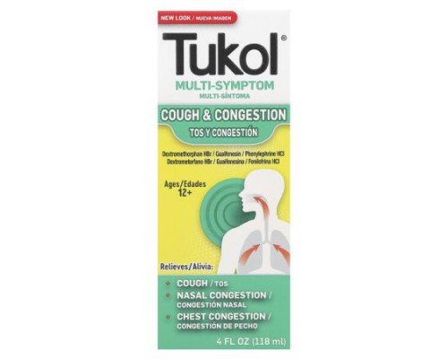 Tukol, Multi-Symptom, Cough & Congestion, Ages 12+, 4 fl oz (118 ml)