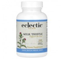 Eclectic Herb, Freeze Dried Milk Thistle, 120 Veg Caps (600 mg per Capsule)