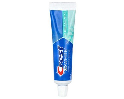 Crest, 3D White, Fluoride Anticavity Toothpaste, Vibrant Mint, 2.3 oz (65 g)