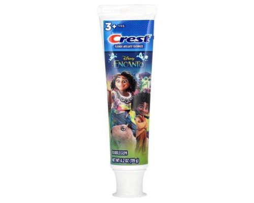 Crest, Fluoride Anticavity Toothpaste, Disney, Encanto, 3+ Yrs, Bubblegum, 4.2 oz (119 g)