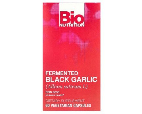 Bio Nutrition, Fermented Black Garlic, 450 mg , 60 Vegetarian Capsules