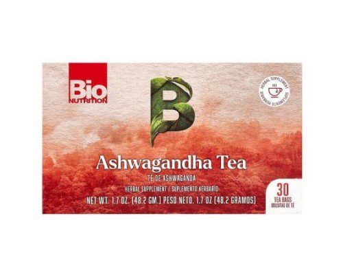 Bio Nutrition, Ashwagandha Tea, Caffeine Free, 30 Tea Bags, 1.7 oz (48.2 g)