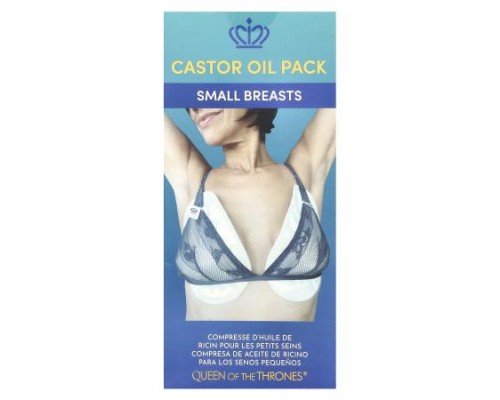 Queen of the Thrones, Castor Oil Pack, Small Breasts, 2 Count