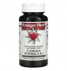 Kroeger Herb Co, Candida Formula #1, 100 Vegetarian Capsules