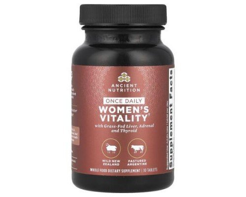 Ancient Nutrition, Once Daily Women's Vitality, 30 Tablets