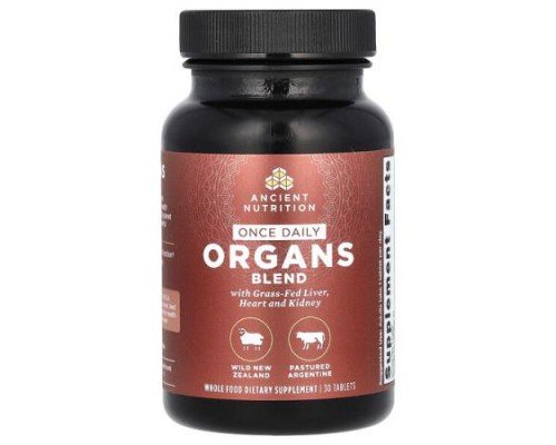 Ancient Nutrition, Once Daily Organs Blend, 30 Tablets