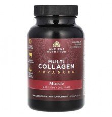 Ancient Nutrition, Multi Collagen Advanced, Muscle, 90 Capsules