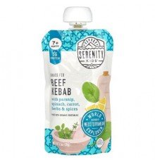 Serenity Kids, Beef Kabab with Parsnip, Spinach, Carrot, Herbs & Spices, 7+ Months, 3.5 oz (99 g)
