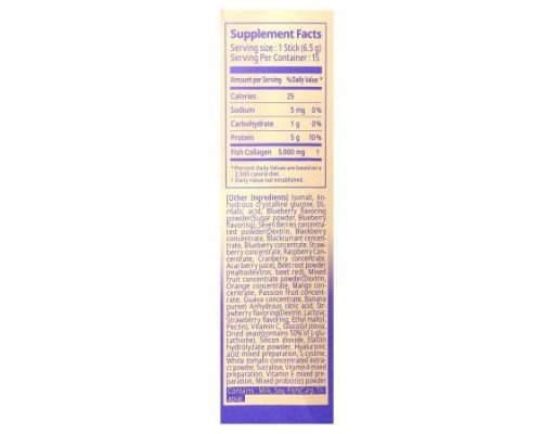 BB Lab, Low Molecular Collagen 5000, Mix Berry, 5,000 mg , 15 Sticks, 0.2 oz (6.5 g) Each