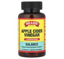 Bragg, Apple Cider Vinegar + Ashwagandha, 90 Capsules