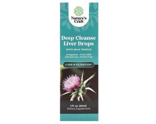 Nature's Craft, Deep Cleanse Liver Drops with Milk Thistle, 2 fl oz (60 ml)