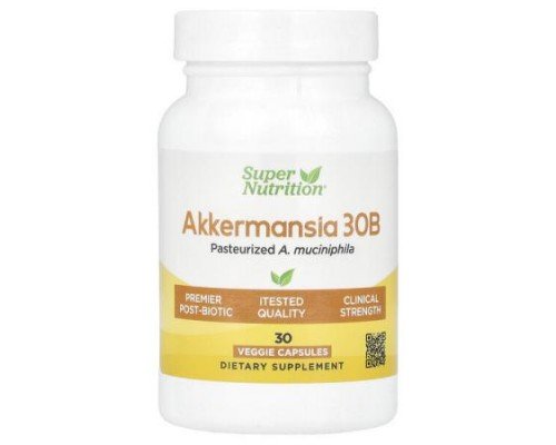 Super Nutrition, Akkermansia 30B, 150 mg, 30 Veggie Capsules