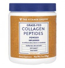 The Vitamin Shoppe, Grass-Fed Collagen Peptides Powder, Unflavored, 7 oz (198 g)
