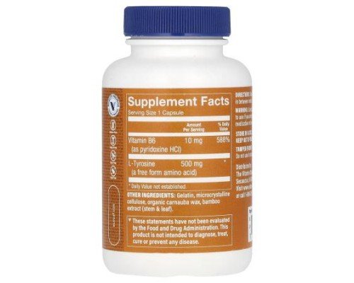 The Vitamin Shoppe, L-Tyrosine, 500 mg , 100 Capsule