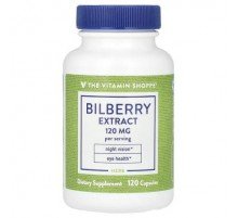 The Vitamin Shoppe, Bilberry Extract, 120 Capsules (60 mg per Capsule)
