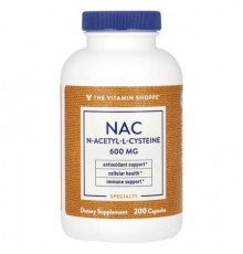 The Vitamin Shoppe, NAC, 600 mg, 200 Capsules