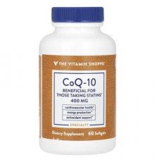 The Vitamin Shoppe, CoQ-10, 400 mg, 60 Softgels