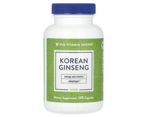 The Vitamin Shoppe, Korean Ginseng, 120 Capsules (648 mg per Capsule)