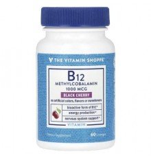The Vitamin Shoppe, B12, Black Cherry, 1,000 mcg, 60 Lozenges
