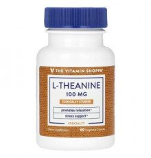 The Vitamin Shoppe, L-Theanine, 100 mg, 60 Vegetable Capsules