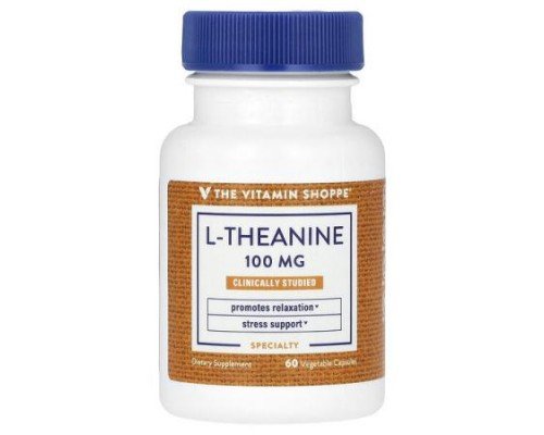 The Vitamin Shoppe, L-Theanine, 100 mg, 60 Vegetable Capsules