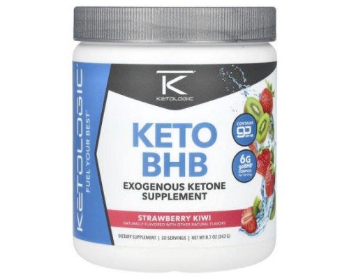 KetoLogic, Keto BHB, Strawberry Kiwi, 8.7 oz (243 g)