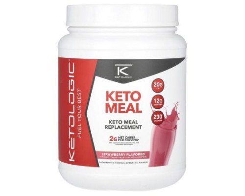 KetoLogic, Keto Meal, Strawberry, 1.8 lb (800 g)