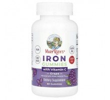 MaryRuth's, Iron Gummies with Vitamin C, Grape, 60 Gummies
