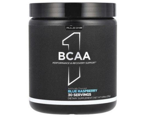 Rule One Proteins, BCAA, Blue Raspberry, 8.99 oz (255 g)