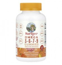 MaryRuth's, Omega 3-6-7-9 Gummies, Peach Mango Apricot, 120 Gummies