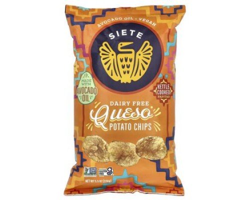 Siete, Potato Chips, Queso, 5.5 oz (156 g)