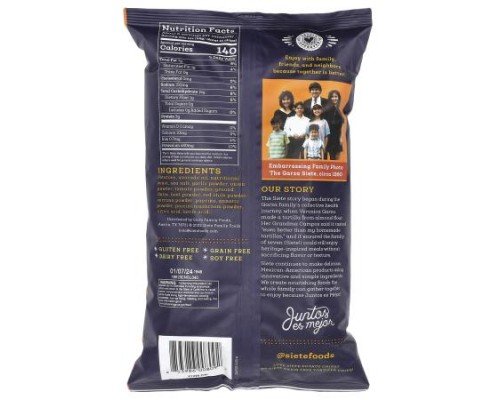 Siete, Potato Chips, Queso, 5.5 oz (156 g)