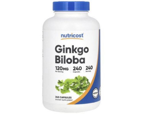 Nutricost, Ginkgo Biloba, 120 mg, 240 Capsules