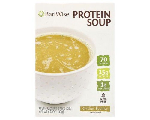 BariWise, Protein Soup, Chicken Bouillon, 7 Packets, 0.71 oz (20 g) Each