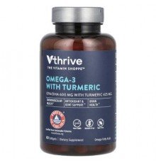 Vthrive, Omega-3 With Turmeric, 60 Softgels