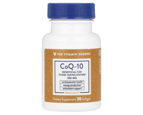 The Vitamin Shoppe, CoQ-10, 100 mg, 30 Softgels