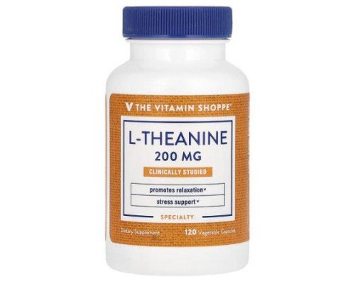 The Vitamin Shoppe, L-Theanine , 200 mg, 120 Vegetable Capsules