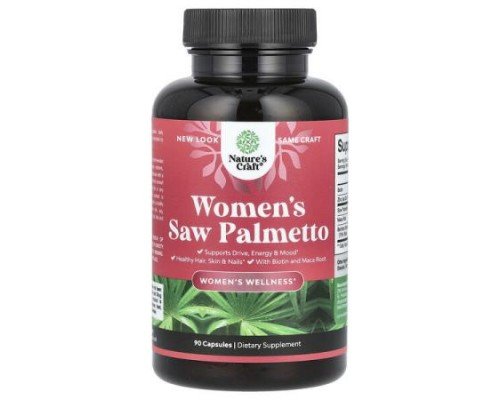 Nature's Craft, Women's Saw Palmetto, 90 Capsules
