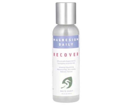 White Egret, Magnesium Daily, Recover, 2 fl oz (59 ml)