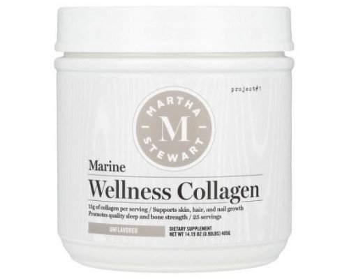 Martha Stewart Wellness, Marine Wellness Collagen, Unflavored, 14.19 oz (405 g)
