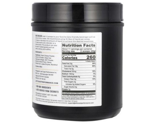 Left Coast Performance, Keto Shake, Cheesecake, 16 oz (454 g)