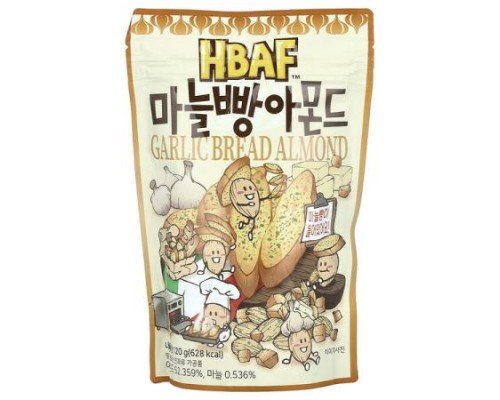 HBAF, Garlic Bread Almond, 4.23 oz (120 g)