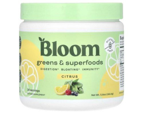 Bloom, Greens & Superfoods, Citrus, 5.8 oz (164.4 g)